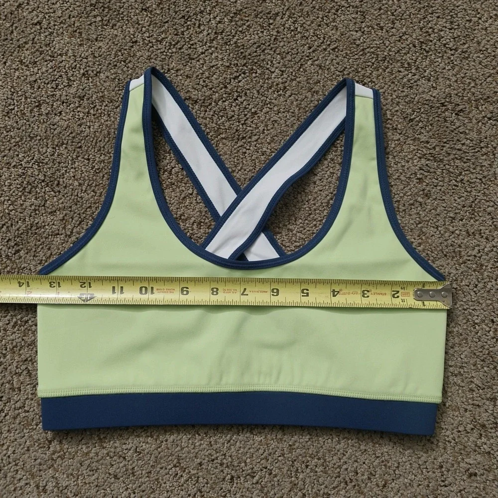 NEW Fourlaps Infinity Sports Bra Tomatillo Midnight White Size S Activewear‎